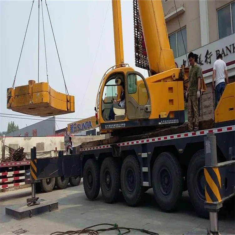 和县当地吊车出租|机器吊装|75吨|工厂搬迁服务